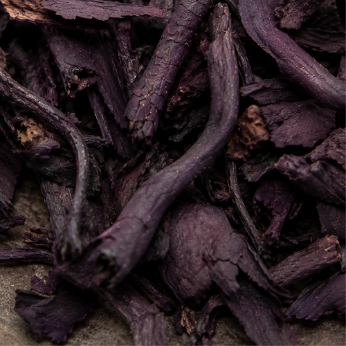Alkanet root from Jammu, used in Dipsy Teja Mandara double cleanser